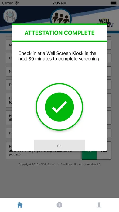 Well Screen Mobile Screening Ekran Görüntüleri